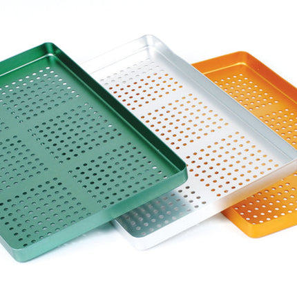 Aluminium Instrument Tray Perforated Gold 