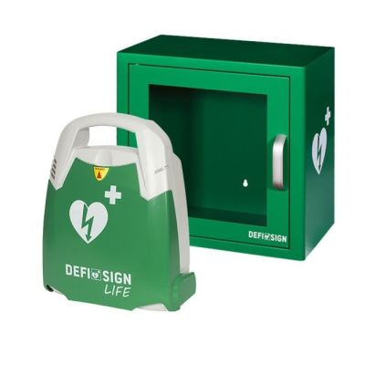 DefiSign Life Fully Auto Defibrillator and Cabinet Bundle