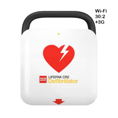 LifepakÂ® CR2 Semi Automatic AED Defibrillator Wi-Fi 30.2 + 3G