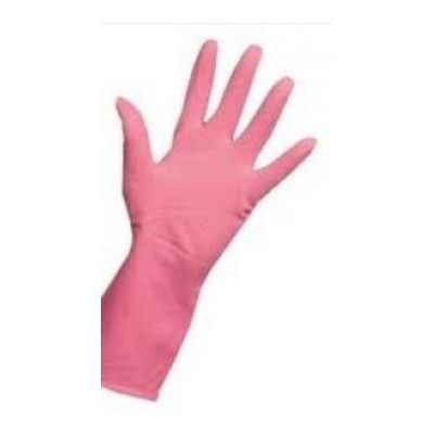 Medium Pink Household Rubber Gloves