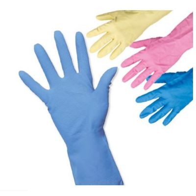 Household Rubber Gloves in Four Colours & Four Sizes