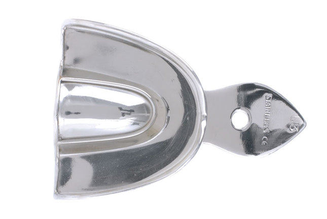 Stainless Steel Impression Trays Plain Upper No.3 Medium 