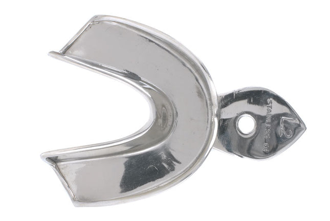 Stainless Steel Impression Trays Plain Lower No.2 Small 