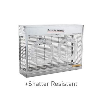 Insect-a-clear T100 44 Watt in Stainless Steel (Shatter Resistant)