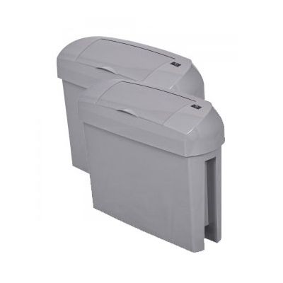 Intima Mini 15 Litre Automatic Sanitary Bin in Grey (Pack of 2)