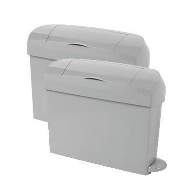 Intima 15 Litre Pedal Mini Sanitary Bin in Grey (Pack of 2)