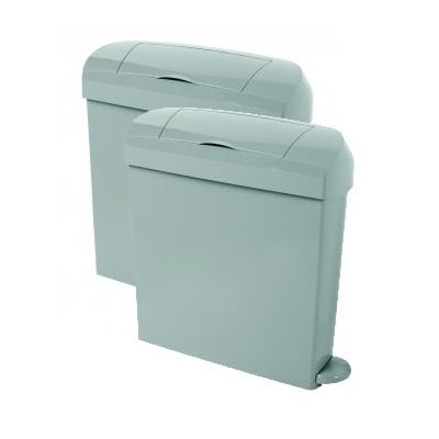 Intima 23 Litre Pedal Sanitary Bin in Grey (Pack of 2)