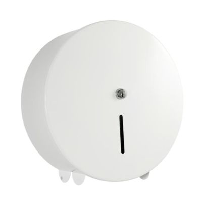 Mini Jumbo 10 Toilet Roll Dispenser in White