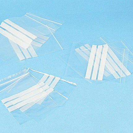 Plastic Minigrip Bags (Write-on) Ref: PA130 - 6" x 9" 