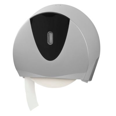 Jumbo Ellipse Toilet Tissue Dispenser Designer Grey Metal