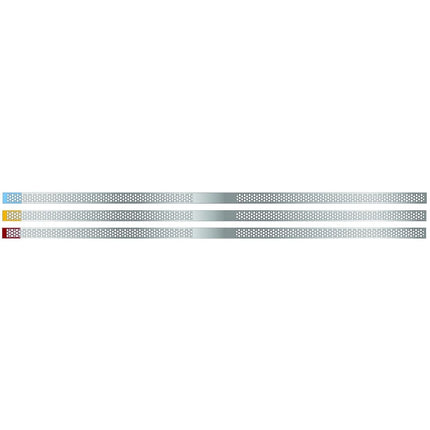 Flex-View Strips Narrow 2.5mm Assorted Pk 15 S/Sided 
