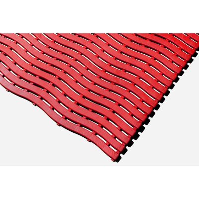 Kumfi Step Leisure Pool Mat in Red 60cm wide - per m