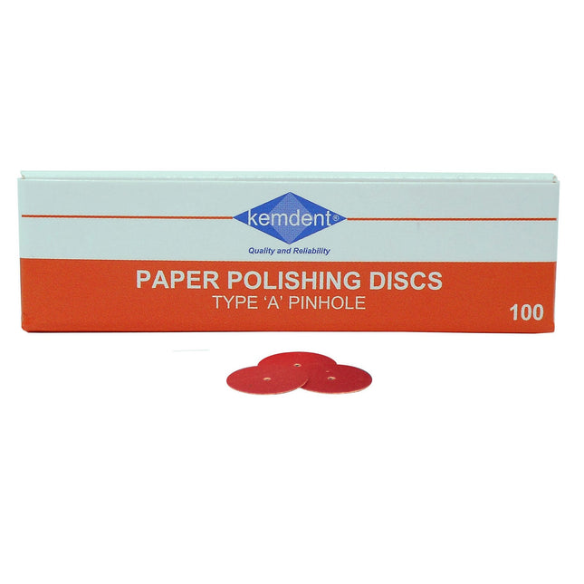 Paper Polishing and Abrasive Discs Type A - Pin Hole Centre. 16mm Medium 