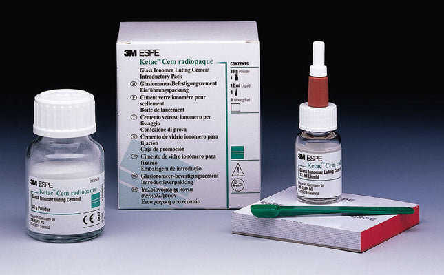 Ketac Cem Radiopaque Glass Ionomer Luting Cement Intro Kit 