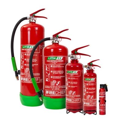 Firechief Lith-Ex Extinguisher for Lithium Fires - Various Sizes