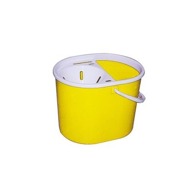 Lucy Plastic Mop Bucket & Wringer in Yellow