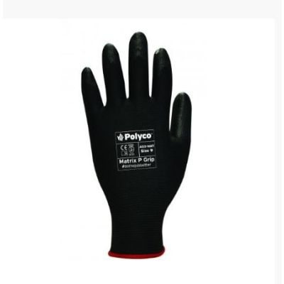 Matrix P Grip Black Gloves Size 9