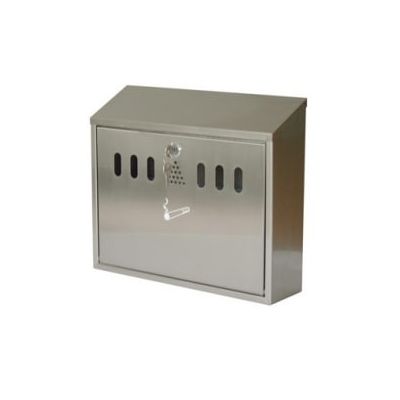 Maximash Wall Mounted Ashtray in Stainless Steel Finish