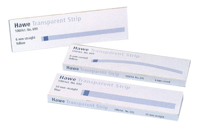 Transparent Strips Straight 10mm x 100mm Blue (Ref. 692) 