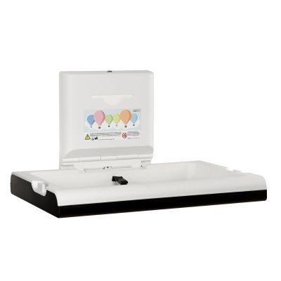 BabyMedi Horizontal Baby Changing Station Black