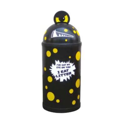 Monster 42 Litre Litter Bin in Black
