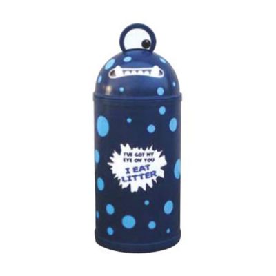 Monster 42 Litre Litter Bin in Dark Blue