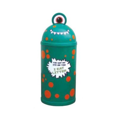 Monster 42 Litre Litter Bin in Green