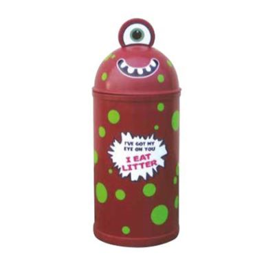 Monster 42 Litre Litter Bin in Maroon