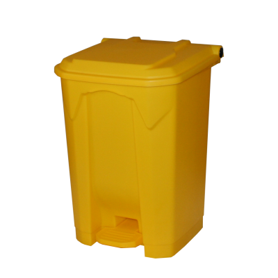 50 Litre Step On Pedal Bins in Yellow