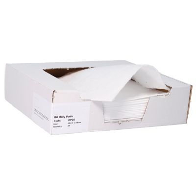 Double Weight Hydraulic Oil Absorbent Pads x 25 Dispenser Box