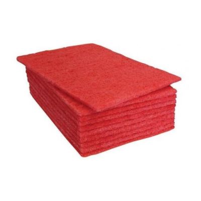 Hand Scourer Pad Red 9x6"