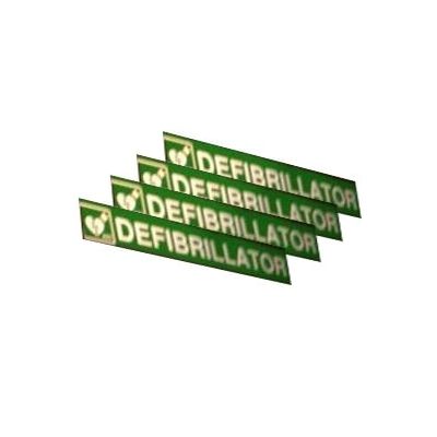Defibrillator Panel Signs for Converted Telephone Box