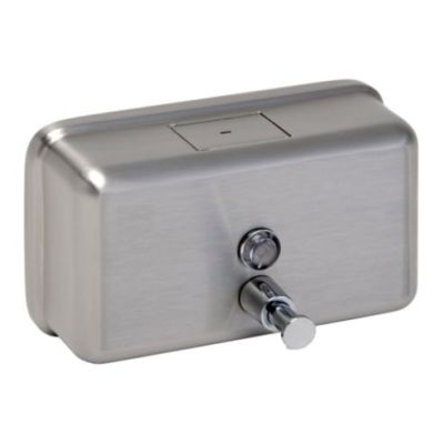 Synergise 1200ml Refillable Horizontal Soap Dispenser in Brushed