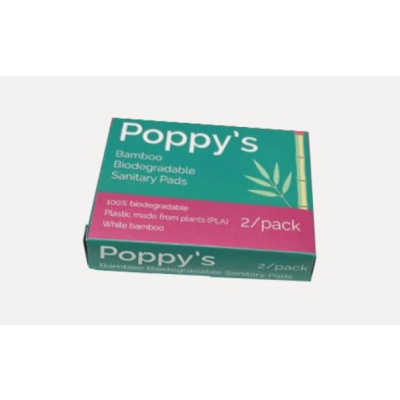 Poppy's Bamboo Pads 24 Vending Packs of 2 Pads