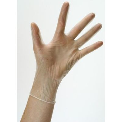 KeepCLEAN Vinyl Powder Free Clear Glove Small