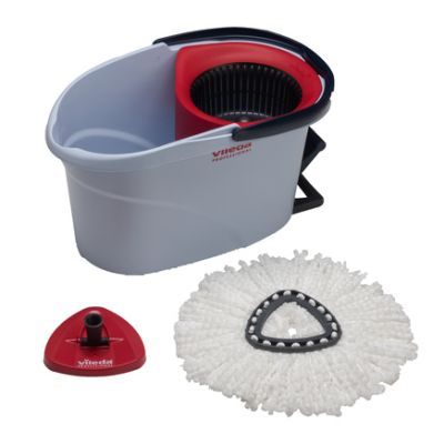Vileda UltraSpin Mini Microfibre Mop Starter Kit - Red
