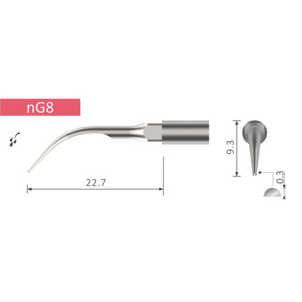 UnoDent NG8 Perio Tip - NSK Type 