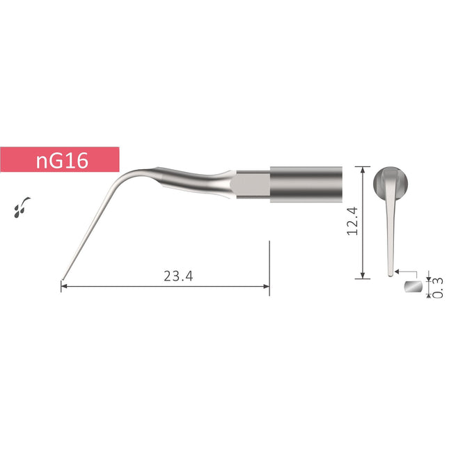 UnoDent NG16 Perio Tip - NSK Type 