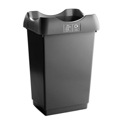 30L Recycling Bin with Grey Lids