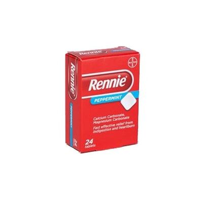 Rennie Peppermint Antacid Tablets 48 Vending Packs of 24 tabs
