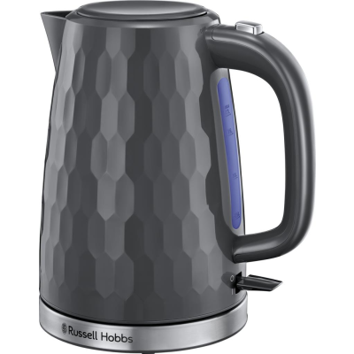 Russell Hobbs 1.7 Litre Honeycomb Kettle Grey