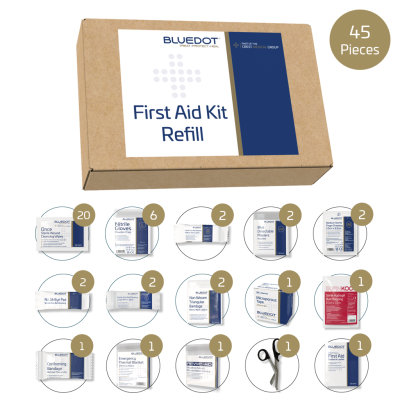 Blue Dot SMALL BS 8599-1 (2019) First-Aid Kit Refill
