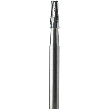 Surgical Burs - Tungsten Carbide Non-Sterile 702 Taper Fissure Cross Cut 016 J Notch Shank 6 