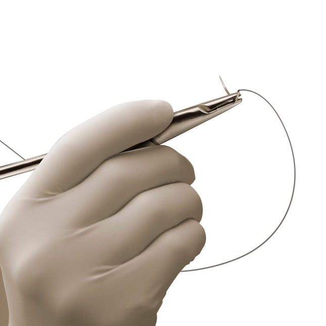 4-0 Black Silk Suture 18" C-6 Needle 18.7mm, 3/8 Circle Reverse Cut 