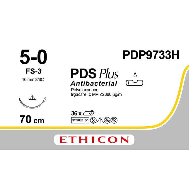 PDS Plus Suture PDP9733H Gauge 5-0, Length 70cm 
