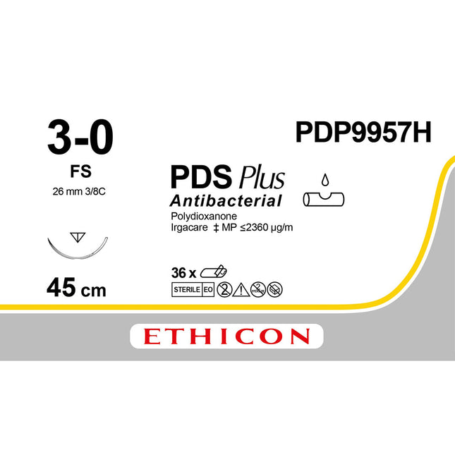 PDS Plus Suture PDP9957H Gauge 3-0, Length 45cm 