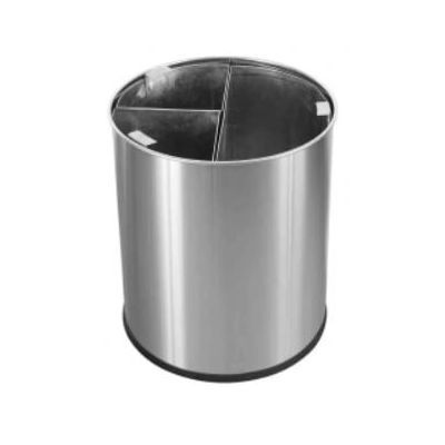 13 Litre Waste Segregation Bins Stainless Steel