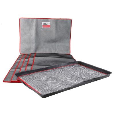 Pack of 5 Extra Large SpillTectorÂ® Trays and Absorbent Mats