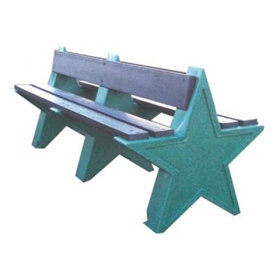 Six Person Double Sided Star Bench Seat - All Colours