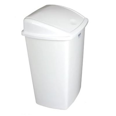 Swing Top Bin 40 Ltr White